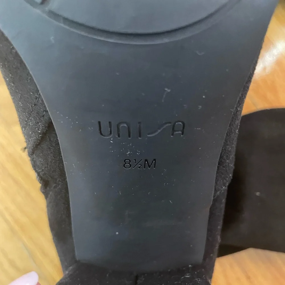 Unisa - Women's Jaydi Black Suede Over-the-Knee Boots